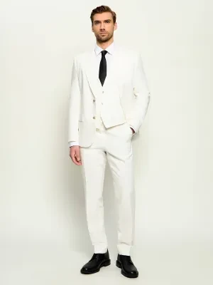 HUGO Garnitur Henry/Getlin242V2X | Slim Fit | z dodatkiem lnu