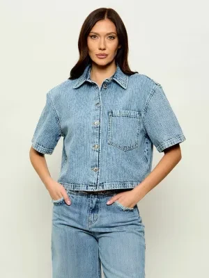 HUGO Jeansowa koszula Gesila_1 | Relaxed fit