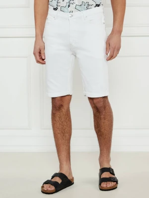 HUGO Jeansowe szorty 634 | Tapered fit biały