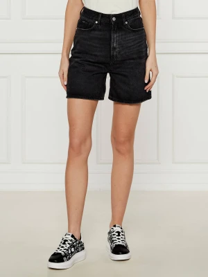 HUGO Jeansowe szorty Gelita | Regular Fit czarny