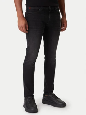 HUGO Jeansy 50547254 Czarny Extra Slim Fit