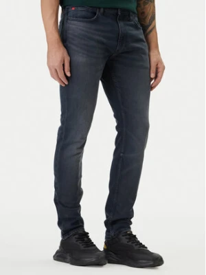HUGO Jeansy 50556055 Granatowy Extra Slim Fit