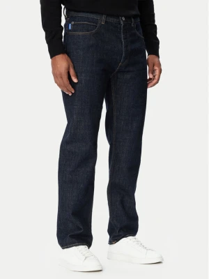 HUGO Jeansy 50572788 Granatowy Straight Leg