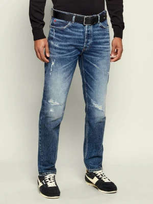 HUGO Jeansy 634 | Tapered fit granatowy