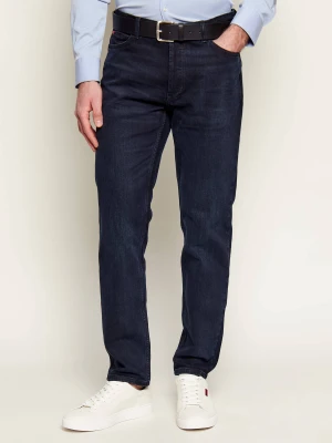 HUGO Jeansy 634 | Tapered fit granatowy