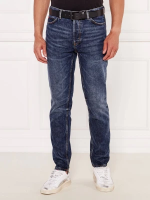 HUGO Jeansy 634 | Tapered fit granatowy