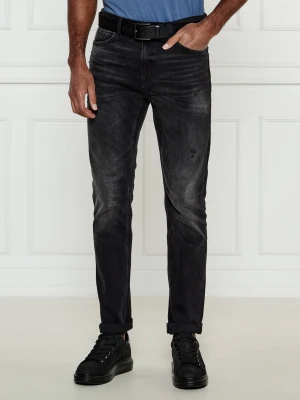 HUGO Jeansy 708 | Slim Fit czarny