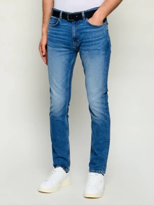 HUGO Jeansy 734 | Extra slim fit niebieski