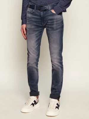 HUGO Jeansy 734 | Extra slim fit niebieski