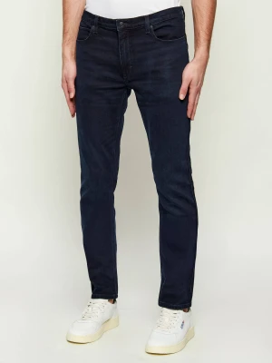 HUGO Jeansy 734 | Slim Fit granatowy
