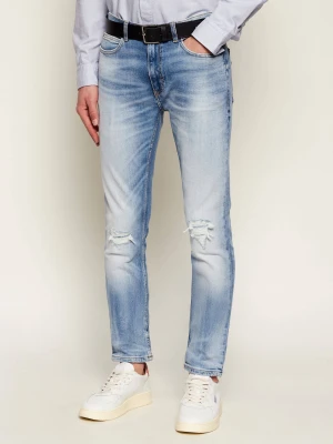 HUGO Jeansy 734 | Slim Fit niebieski