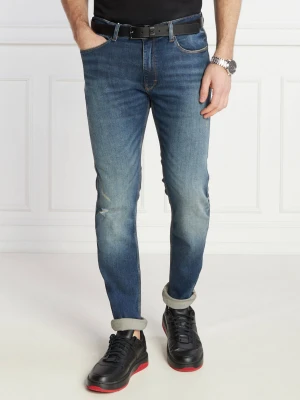 HUGO Jeansy 734 | Slim Fit niebieski