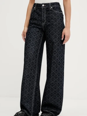 HUGO jeansy bawełniane damskie high waist 50541522