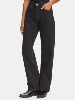 HUGO Jeansy Elyah 50520606 Czarny Straight Fit