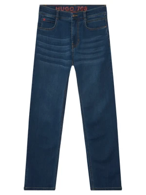 HUGO Jeansy G00987 D Granatowy Slim Fit