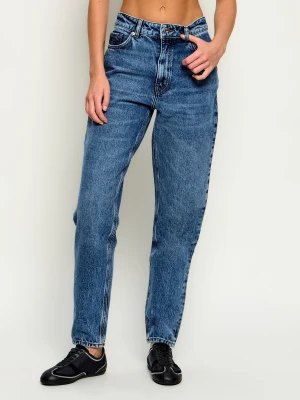 HUGO Jeansy Garlene | Mom Fit niebieski