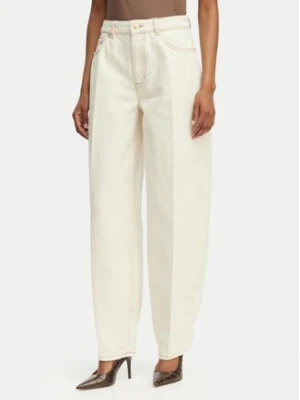 HUGO Jeansy Gimine_5 50561201 Écru Barrel Fit