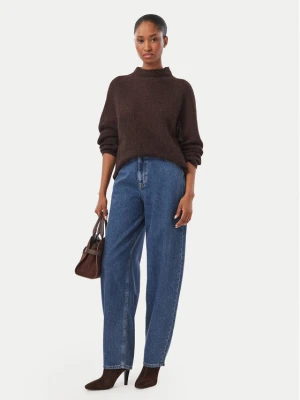 HUGO Jeansy Gimine 50563510 Granatowy Wide Leg