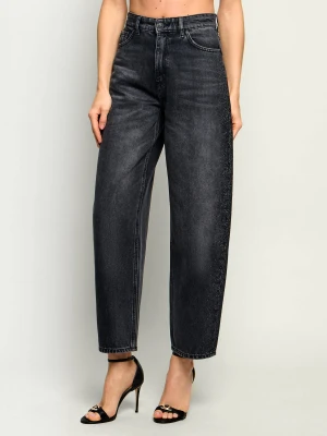 HUGO Jeansy Gimine_6 | Relaxed fit | high rise grafitowy