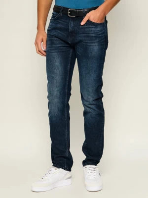 HUGO Jeansy Hugo 708 | Slim Fit granatowy