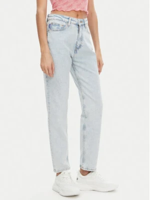 HUGO Jeansy Noe 50520613 Błękitny Mom Fit