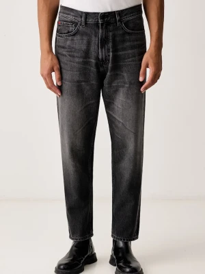 HUGO jeansy relaxed fit męskie szary