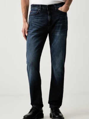 HUGO jeansy slim fit męskie HUGO granatowy