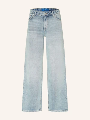 Hugo Jeansy Wide Leg Gamala blau niebieski