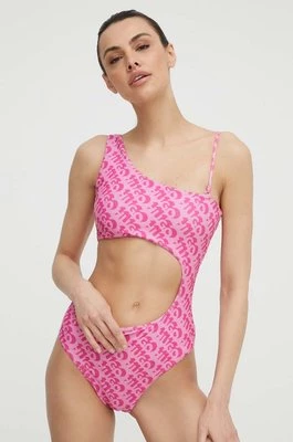 HUGO jednoczęściowy strój kąpielowy kolor różowy miękka miseczka 50515308