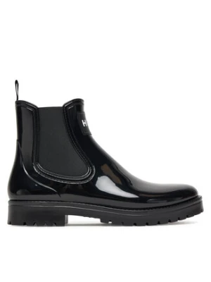 HUGO Kalosze Tabita Rain Bootie 50498397 Czarny