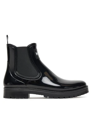 HUGO Kalosze Tabita Rain Bootie 50498397 Czarny