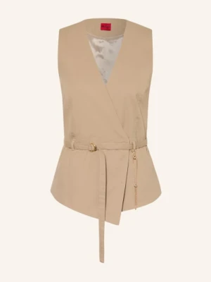 Hugo Kamizelka Blezerowa Ahella beige