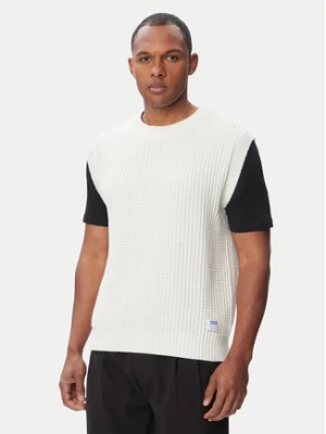 HUGO Kamizelka Spuro 50557346 Kremowy Regular Fit