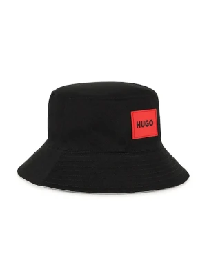 HUGO kapelusz dwustronny bawełniany dziecięcy