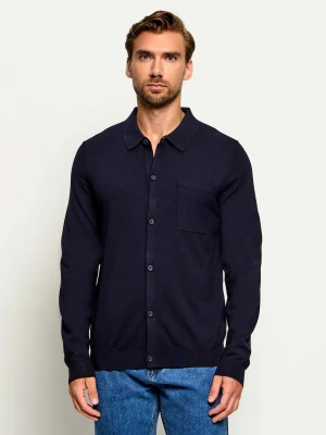 HUGO Kardigan San Jordan-CV | Regular Fit granatowy