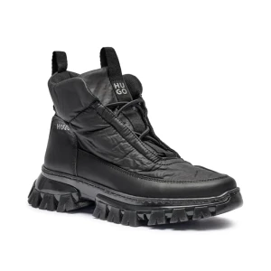 HUGO KIDS Buty wysokie | z dodatkiem skóry
