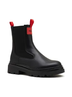 HUGO KIDS Skórzane botki ANKLE