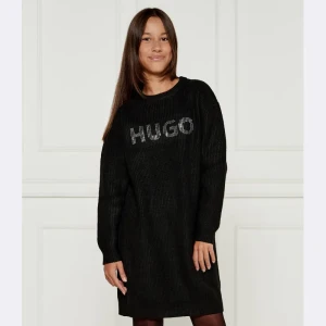 HUGO KIDS Sukienka | z dodatkiem wełny