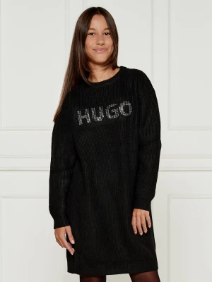 HUGO KIDS Sukienka | z dodatkiem wełny