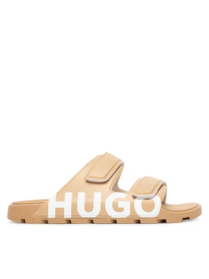 HUGO Klapki Evander 50542042 Beżowy