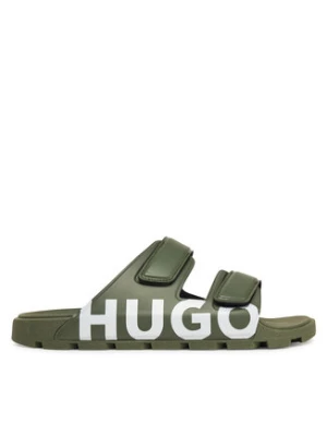 HUGO Klapki Evander 50542042 Zielony