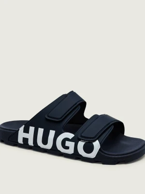 HUGO Klapki Evander_Sand_lg granatowy