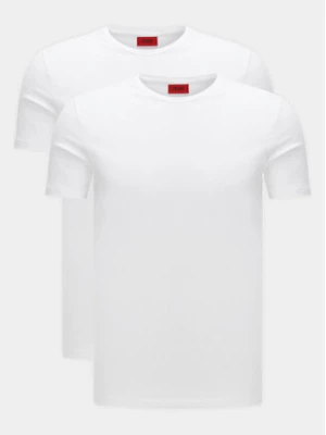 Hugo Komplet 2 t-shirtów Round 50325440 Biały Regular Fit