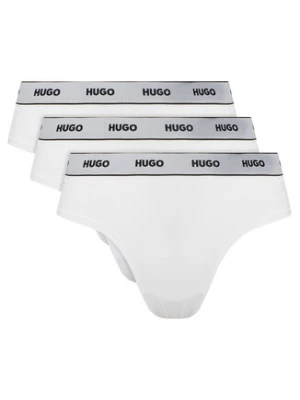 HUGO Komplet 3 par fig klasycznych Triplet Pack Briefs 50545694 Biały
