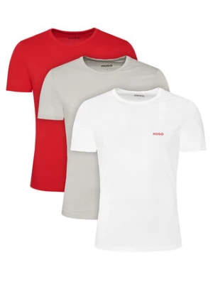HUGO Komplet 3 t-shirtów T-Shirt Rn Triplet P 50532811 Kolorowy Regular Fit