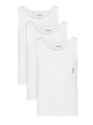 HUGO Komplet 3 tank topów 50545681 Biały Slim Fit