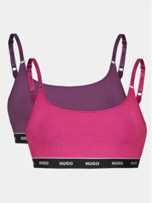 HUGO Komplet biustonoszy topów Twin Bralette 50480158 Różowy