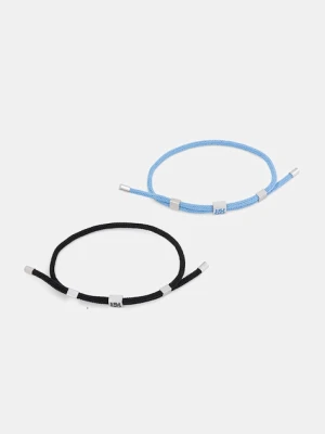 HUGO komplet bransoletek męskich bez kamienia E-HUGOCORD3-BRA 2-pack