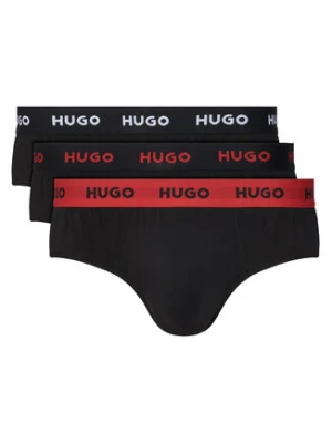HUGO Komplet slipów Hipbrief Triple 50532570 Czarny