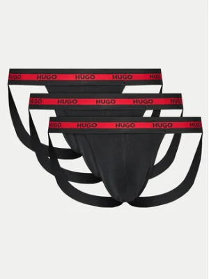 HUGO Komplet slipów Jock Strap 50517882 Czarny